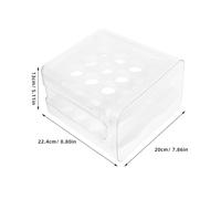 Cabilock Boîte à Œufs à Double Compartiment Avec Couvercle Transparent Organisateur Pour Réfrigérateur Ou Tiroir De Cuisine Contenant Œufs