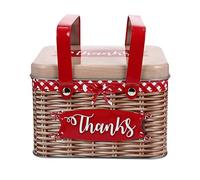 Cabilock Boîte boîte à goûter à gâteau décorations de gâteaux panier pique- des biscuits moule à pâtisserie portable Conteneur de cookies fer forgé boite d'emballage boite en étain