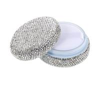Cabilock Boîte Compacte à Poudre Étui à Poudre Cosmétique avec Houpette et Miroir 10g Réutilisable et Portable pour Maquillage Voyage Femmes