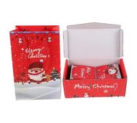 Cabilock Boîte De 10 Pièces Boîte Sautante De Noël Surprendre Rebond Nouveauté Joyeux Boîtes De Noël pour De Noël Pliant Décorations Papier Rouge