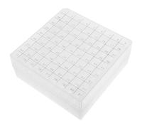Cabilock Boîte de Congélation pour Tubes à Centrifuger 81 Emplacements en Pp, Compatible Microtubes 1,5ml 1,8ml 2ml, Rangement en Laboratoire et Congélateur