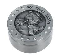 Cabilock Boîte De Fée Des Dents En Métal Ours Mignon Ma Première Boîte À Dents Boîte De Rangement Souvenir De Dent Tombée Pour Garçons Et Filles Mignon Porte-Dent Perdu Étui Pour Dents