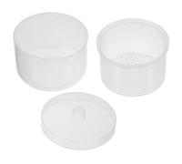 Cabilock Boîte de Nettoyage Transparente pour Outils à Ongles Coffret de Nettoyage en Plastique pour Nail Art Kit de Trempage et Filtration pour Salon et Usage Domestique