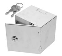 Cabilock Boîte de Prise Murale en Acier Inoxydable 86 Type Étanche Anti-Pluie avec Verrou Protection Extérieure pour Prise de Courant Installation Apparente ou Encastrée Adaptée