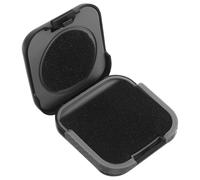 Cabilock Boîte de Protection Portable en Éponge et Abs pour Appareils Auditifs Noir Étui Rigide 6x6x2cm pour Déplacements et Voyages D'affaires