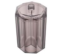 Cabilock Boîte de Rangement Cosmétique en Acrylique Noir Transparent 13,7 X 7,6 Cm 3 Compartiments pour Outils de Maquillage, Porte-cotons-tiges et Accessoires de Cils, Organiseur Compact