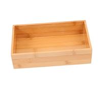 Cabilock Boîte De Rangement En Bambou Et Bois Naturel, Taille Compacte, Finition Pour Bureau, Organiseur De Bureau Sans Couvercle, Utilisation Maison Et Chambre, Rangement Multifonctionnel