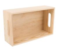 Cabilock Boîte de Rangement en Bois Massif Petite Taille Caisse de Bureau sans Couvercle Organiseur Multifonction pour Outils et Accessoires Conteneur Pratique pour Rangement à