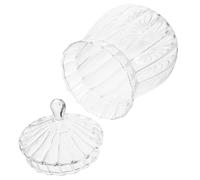 Cabilock Boîte De Rangement En Verre De Style Vintage Pour Bonbons Capacité Pour Servir Des Collations