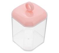 Cabilock Boîte de Rangement et Disques de Coton Petit Format, Transparent, avec Couvercle Hermétique, pour Bureau et Salle de Bain, Organiseur Cosmétique Pratique