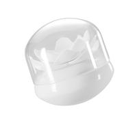 Cabilock Boîte De Rangement Lotus Pour Cotons-tiges Et Cure-dents Organisateur Accessoires De Maquillage Distributeur Avec Couvercle