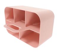 Cabilock Boîte de Rangement Plastique Compartimentée avec Poignée Organisateur Multifonction Portable pour Bureau Maquillage et Papeterie Panier de Rangement Polyvalent pour École et