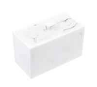 Cabilock Boîte De Rangement pour Cotons à Maquillage Effet Marbre Organisateur De Cure-Dents Et Accessoires Cosmétiques Petite Boîte De Rangement Utile