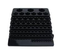 Cabilock Boîte de Rangement pour Cutter en Plastique Noir Robuste Bloc de Rangement Intégré pour Tiroir Cuisine, pour Cuisinier à Domicile