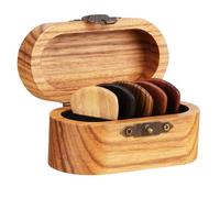 Cabilock Boîte de Rangement pour Médiators en Bois Porte Médiator Guitare Coffret pour Guitare Électrique et Basse