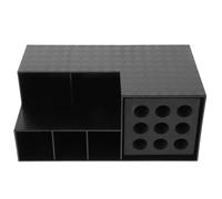 Cabilock Boîte de Rangement pour Outils de Coiffure en ABS Noir Porte-Ciseaux et Porte-Peignes Compact Organisateur Professionnel pour Coiffeurs et Barbiers Mallette Portable pour Salon