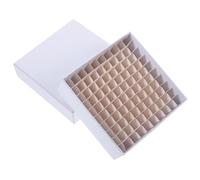 Cabilock Boîte de Rangement pour Tubes Microcentrifugeuse en Papier 100 Cases Étanche Résistante pour Congélateur Stockage Cryogénique et Identification Facile des Échantillons en Laboratoire