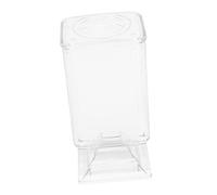 Cabilock Boîte de Rangement Transparente Double Compartiment pour et Outils de Manucure avec Couvercle Étanche Organiseur Pratique pour Bureau et Salle de Bain