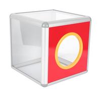Cabilock Boîte De Tombola Transparente 10 Pouces Boîte De Collecte De Votes Avec Bords En Aluminium Pour Réunion Annuelle Bureau Et Événements
