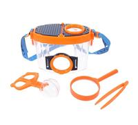 Cabilock Boîte Loupe à Insectes avec Pinces et Loupe Double pour Garçon Fille Kit Attrape Insectes Portable Observation Extérieure Outil Exploration Nature Éducatif pour Développer la