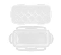 Cabilock Boîte Porte-oeufs Pour Réfrigérateur Plateau D'oeufs Bac à Oeufs Frigo Plat Aux Oeufs Farcis Récipient à Œufs Transparent Pour Blanche Plastique Avec Couverture Bac à Légumes