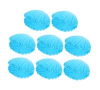 Cabilock Boîtes à Bonbons Coquillage 8 Pièces Plastique Bleu Ciel Contenant Dragées Rangement Bijoux Décoration Fête Mariage Boîte à Bagues Océan Présent Baby Shower