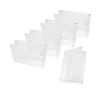 Cabilock Boîtes À Cassettes Audio Transparentes 5 Pièces Protection Robuste pour Cassette Musique Étuis Vides en Acrylique Rangement Précis pour Collection Et Projets DIY
