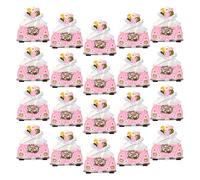 Cabilock Boîtes à Dragées Mariage en Papier Pliables Rose 20 Pièces Petite Boîte Couvercle pour Bonbons et Biscuits Emballage Présent Décoratif pour Fête Prénatale et Anniversaires