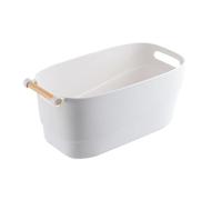 Cabilock Bol de Trempage pour Manucure Blanc, Récipient Tremper les Ongles, Bol de Soin des Mains, Accessoire Nail Art Professionnel, pour Salons et Usage Domestique