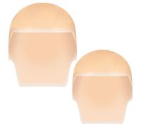 Cabilock Bonnet Chauve Accessoire de Costume Confortable 2pcs en Latex Couvre-cheveux Facilement pour Adultes et Garçon et Filles pour Films et Déguisements