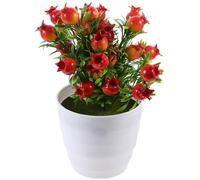 Cabilock Bonsaï Artificiel Grenadier Décoratif Grosse Taille, Plante Artificielle en Pot, Feuillage Réaliste Imitation Nature, Décoration Intérieure Maison Bureau, Ornement sans Entretien