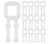 Cabilock Boucles de Cerclage Plastique Transparentes 60 MM en Polyéthylène et Polypropylène Lot de 100 Pièces Motifs Chevron pour Prise en Main Sécurisée Outil Manuel D’Emballage pour