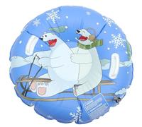 Cabilock Bouée de Neige Gonflable Épaisse pour Garçon et Filles Modèle Ours Polaire Tube Neige Résistant au Froid Portable et Léger d'hiver Extérieur pour Luge et Activités Hivernales