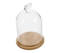 Cabilock Bougie D'aromathérapie De Couverture De Verre D'affichage De Figurines De Fleur pour Toujours Terrarium Végétal Aérien Globes Photographiques Globe Souvenir en Verre Bois