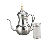 Cabilock Bouilloire à Café Portative Design Unique Filtre de 1 1 L Bouilloire à Thé Cafetière Récipient à Café Pratique Filtre en Maille
