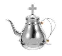Cabilock Bouilloire de Communion en Métal Argenté avec Infuseur Intégré, Bouilloire Vintage Compacte pour Maison et Restaurant, pour Cérémonie Religieuse et Première Communion