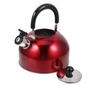 Cabilock Bouilloire et Chauffage Rapide Sifflante Rouge en Acier Inoxydable 3l avec Design Unique pour Usage Domestique sur Cuisinière