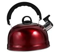 Cabilock Bouilloire Siffleuse Acier Inoxydable Bouilloire à Eau Alimentaire Design Élegant Adaptée Aux Plaques à Induction Couleur Rouge Vin Pour Thé