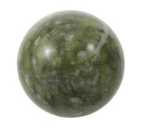 Cabilock Boule de Cristal Feng Shui en Jade Vert Naturel 4-5 Cm Sphère Polie pour Décoration Intérieure, Ornement Chinois Énergétique, Figurine en Pierre pour Salon et Bureau