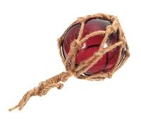 Cabilock Boules De Pêche en Verre Colorées, Décorative en Verre Et Ficelle, Sphère Suspendue De 90 Mm pour Porche Et Événements Festifs