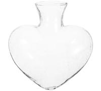 Cabilock Bouteille d'amour pour Salon Vase hydroponique décoratif vases à Fleurs Moderne planteur décoration Terrarium jardinière en Forme de Coeur Forme de Coeur Vase Un Verre Transparent