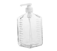 Cabilock Bouteille de Sirop en Verre 1100ml Distributeur à Pompe Facile à Utiliser, sans Désordre, Maison Boulangerie