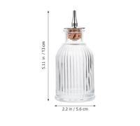 Cabilock Bouteille Verre avec Bouchon pour Bitters Bouteille de Bar Légère et Portable pour Cocktails et Subtils