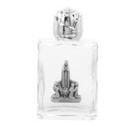 Cabilock Bouteille Verre Décorative pour Eau Bénite Flacon Vide avec Capuchon pour Voyage Rituels Religieux Apportez et