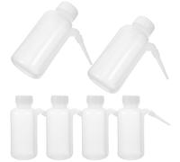 Cabilock Bouteilles de Laboratoire 250ml en Polyéthylène Semi-transparent Lot de 6 Légères et Compactes, Flacons Laveurs à Large Ouverture pour Utilisation en Laboratoire et Recherche
