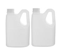 Cabilock Bouteilles Plastique 2L Avec Poignée Lot De 2 Récipients À Jus Réutilisables Avec Couvercles Hermétiques Pour Stockage De Sirop Miel Et Boissons Maison Et Commerce