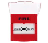 Cabilock Bouton D'alarme Incendie avec Réponse Rapide Rouge en Plastique Réarmable et Test d'urgence pour Sécurité Incendie Les Bâtiments Professionnels