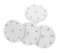 Cabilock Bouton de thermostat de réfrigérateur, bouton de réglage mécanique de la température, blanc, ABS, 4 pièces, interrupteur rotatif à 7 positions pour frigo et congélateur