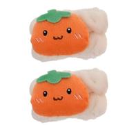 Cabilock Bracelets Lavage du Visage en Polaire Corail Doux, Protège-poignets Absorbants et Confortables, Design Mignon pour Couples et Usage Familial