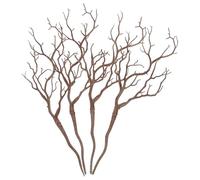 Cabilock Branches Décoratives Artificielles de Bois de Cerf Marron Clair Lot de 4 Pièces Tiges Décoratives Séchées pour Mariage Décoration Intérieure et Vases